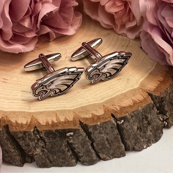 NFL Philadelphia Eagles Logo Cufflinks - Picture 5 of 15